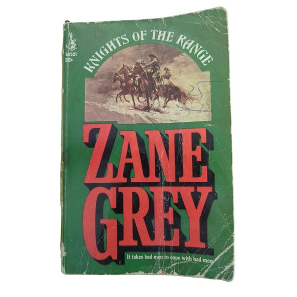 Paperback Book Knights of the Range Zane Grey Pocket Books Vintage Cowboy 1964 - Picture 1 of 4